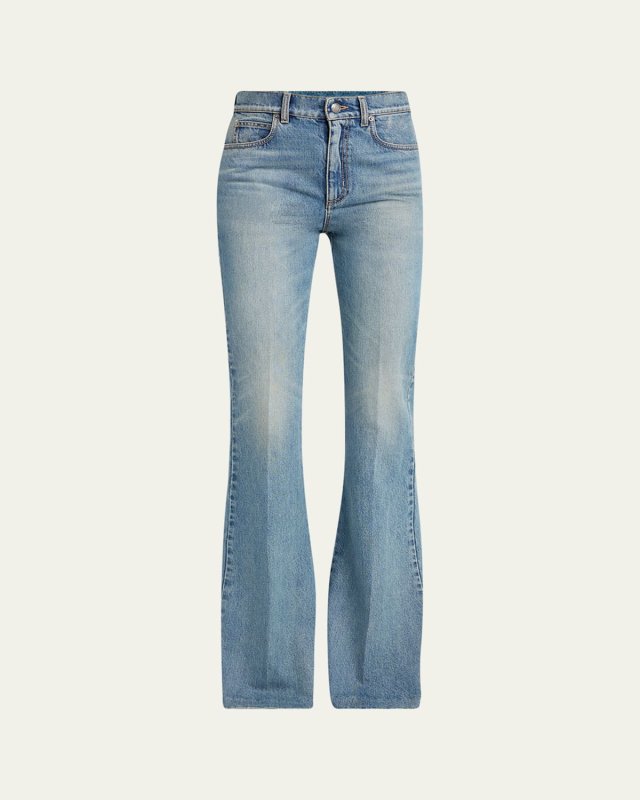 Boot-Cut Leg Denim Pants